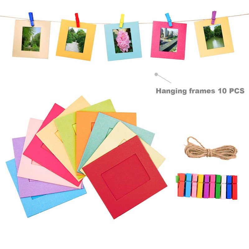 Sunmns 6 in 1 Colorful Bundle Kit Accessories Compatible with Fujifilm Instax Mini 12 11 9 8 90 70 Camera, Accessory Include Film Sticker, Desk Frames, Hanging Frame - Image 5